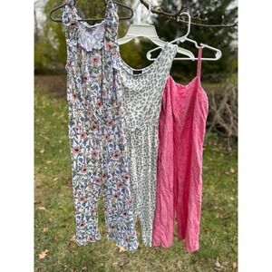 Kids Pant Romper Girl Bundle |Beachy  Sping Summer Tank‎ Rompers|SZ 10-12